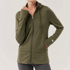 Pact Organic Cotton Slim Fit Zip Hoodie size color grape leaf. XXL